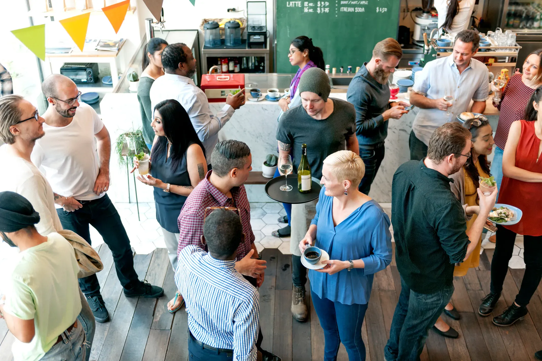 Inspiration, Information, Interaktion. Und das Ganze mit einem leckeren Cocktail!